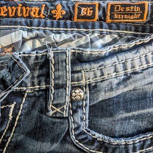 Men's Rock Revival Destin Straight Jeans